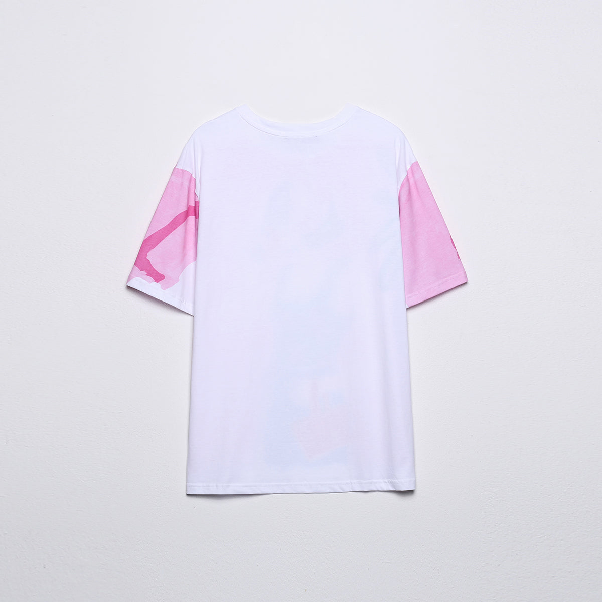 Summer Women Casual round Neck Contrast Color Bright Girl Printed T shirt Women