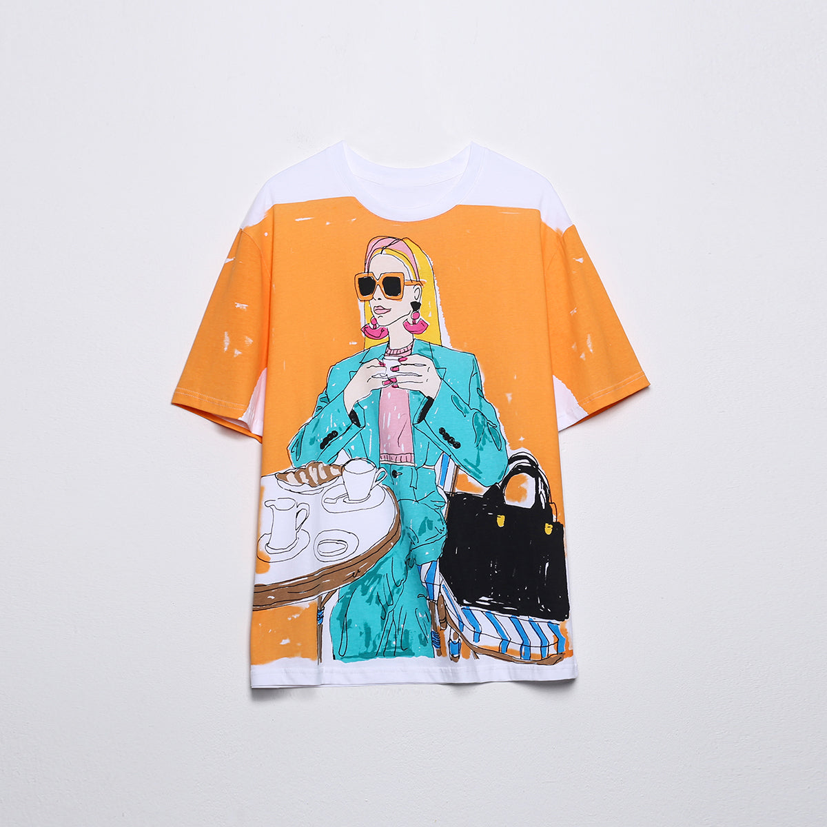 Autumn Women Clothing Urban Casual Printed Short Sleeved T shirt Women