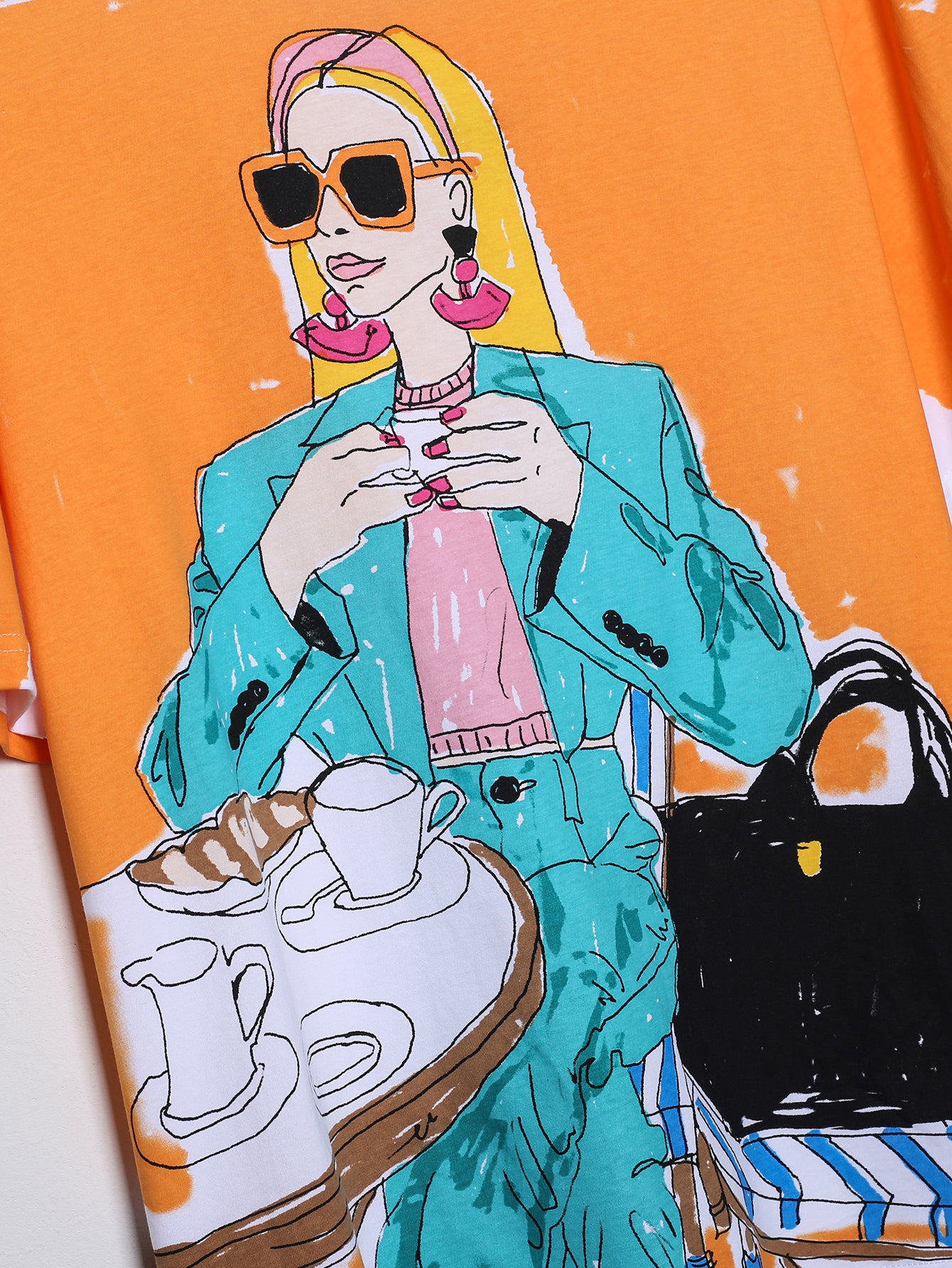 Autumn Women Clothing Urban Casual Printed Short Sleeved T shirt Women