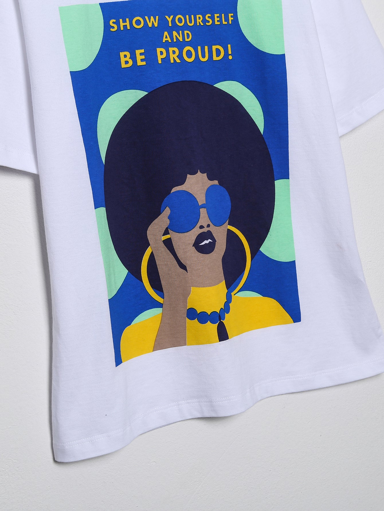Summer Women Clothing Color Contrast Patchwork Printed round Neck T shirt