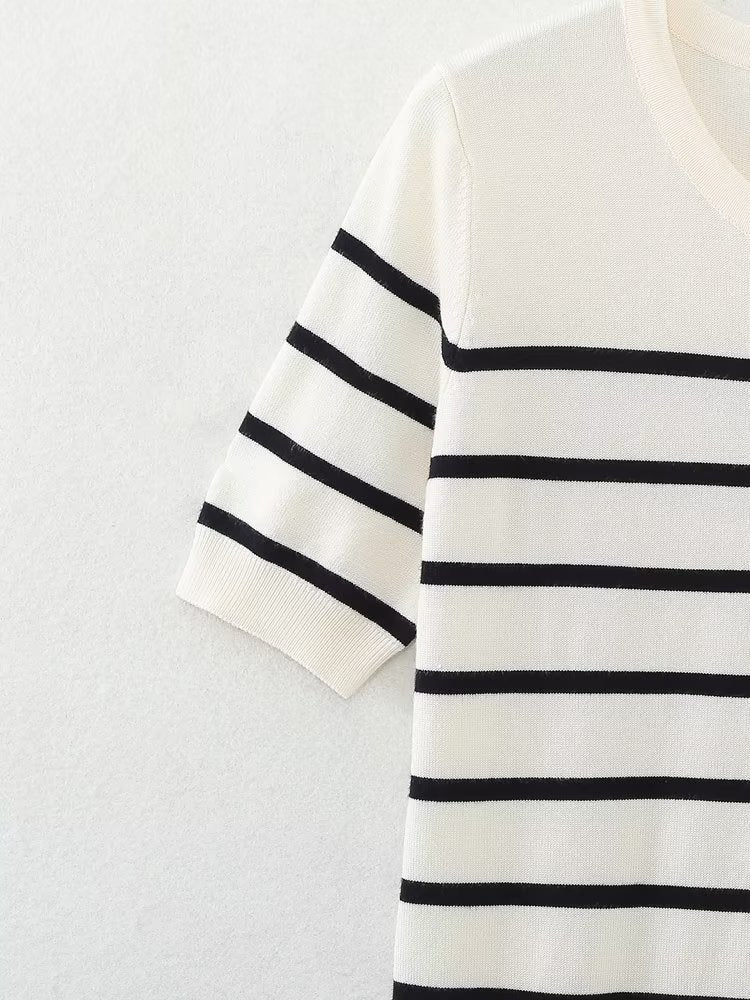 Summer Women Casual round Neck Short Sleeves Top Loose Basic Sweatshirt