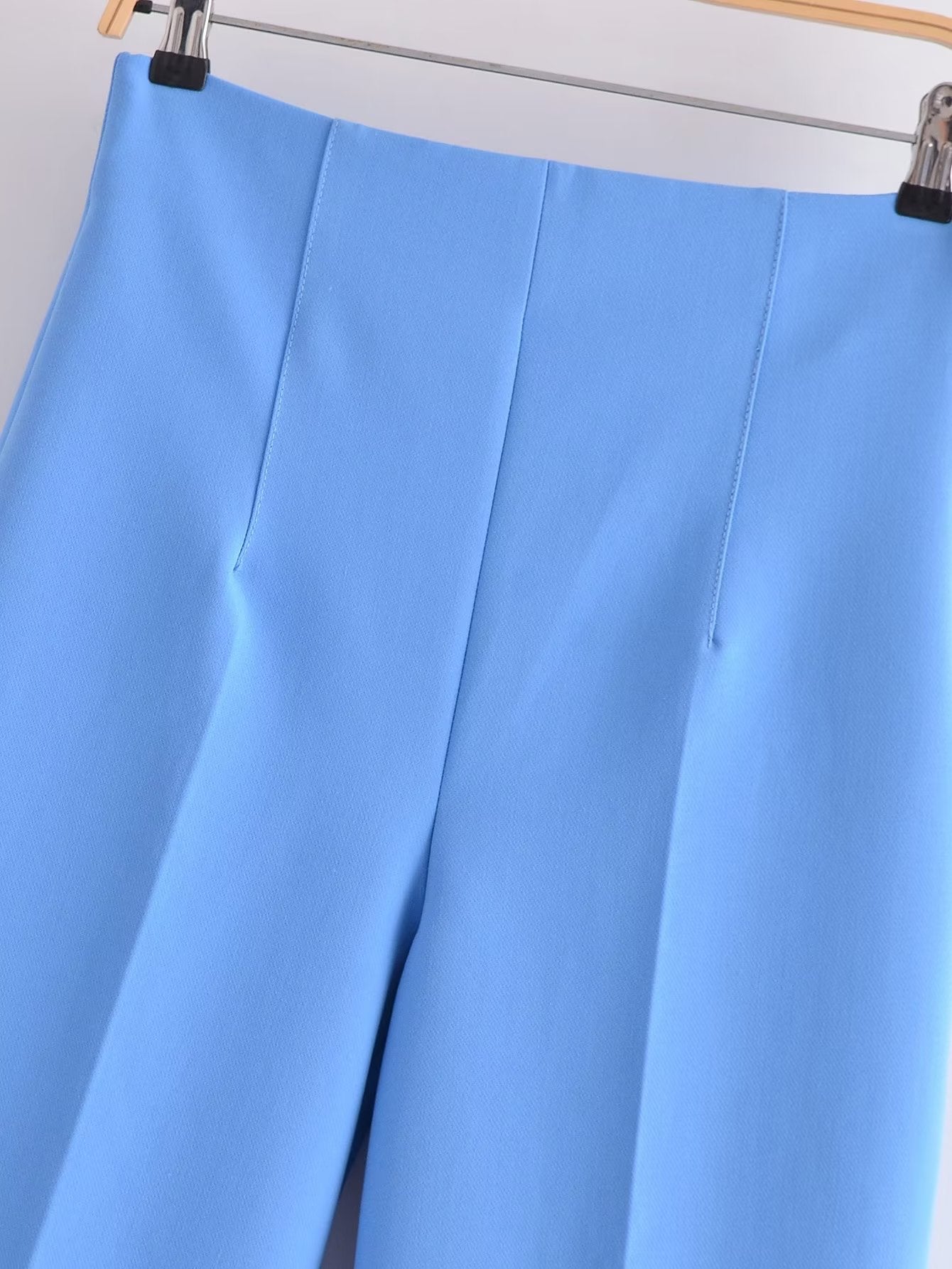 Summer Women Clothing Street Casual High Waist Wide Leg Pants