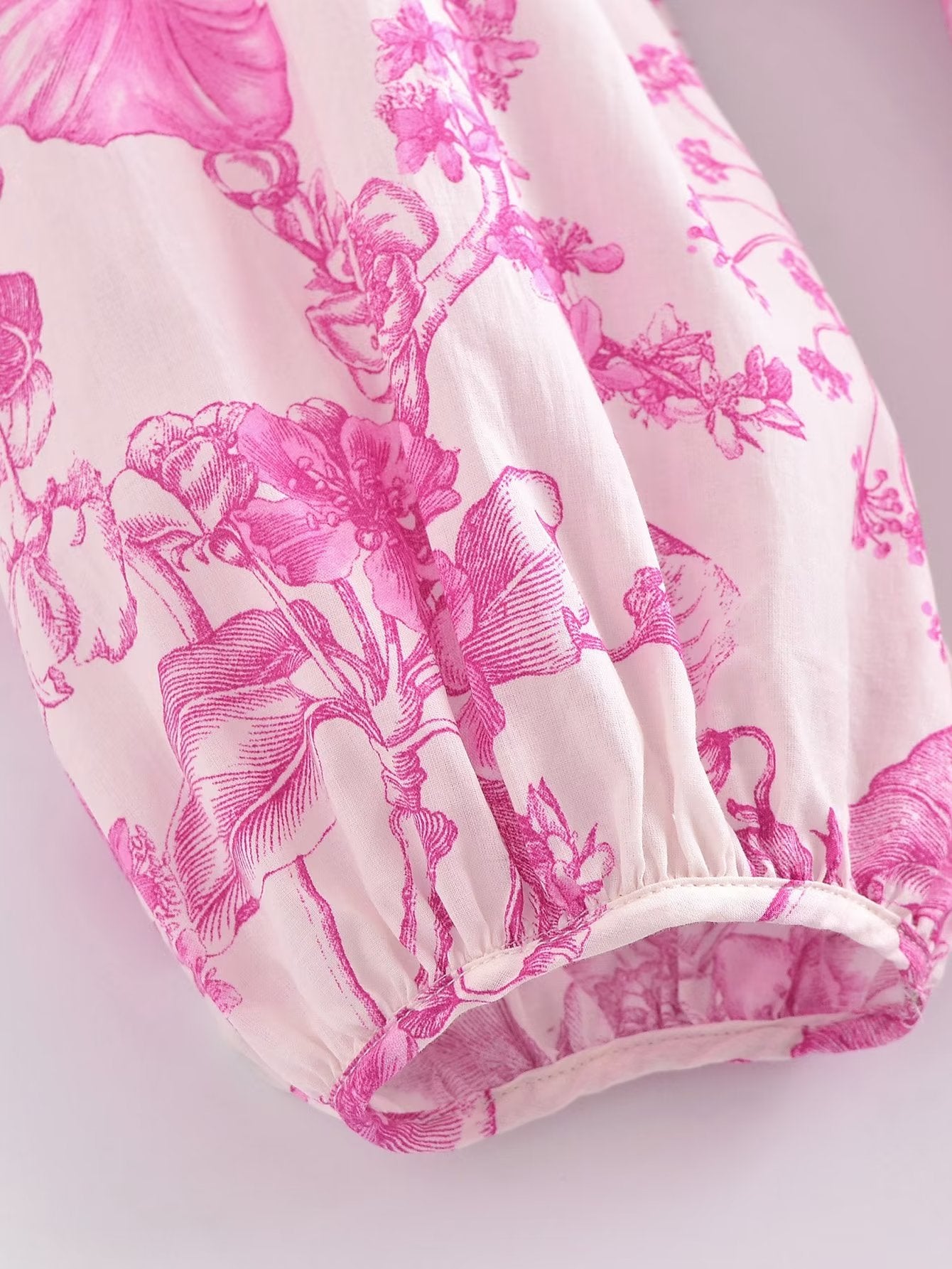 Summer Women V Neck Floral Print Lace Up Nipped Waist Shorts Dress