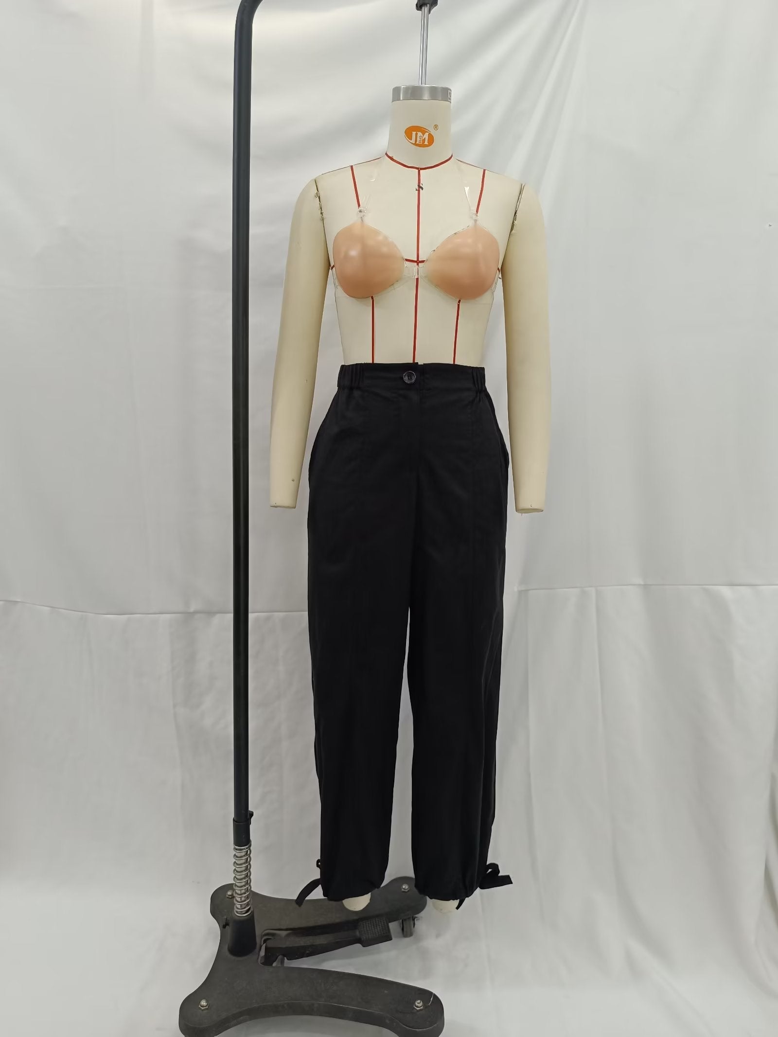 Summer Women Clothing Elastic Waist Bowknot Decoration Linen Pants
