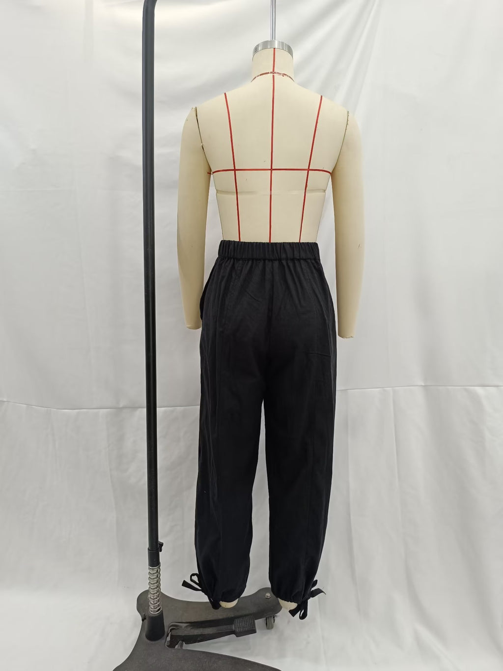 Summer Women Clothing Elastic Waist Bowknot Decoration Linen Pants
