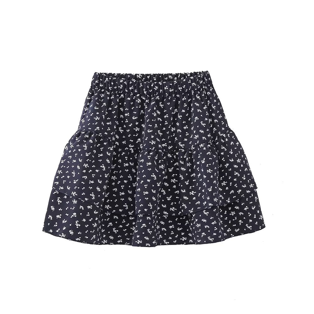 Autumn Winter Women Clothing Floral Floral Skirt Skirt