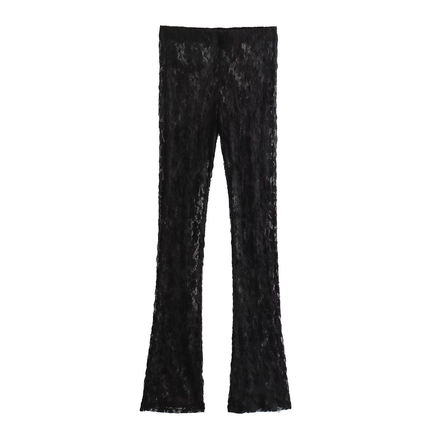 High Waist Sexy Seethrough Straight Leg Trousers Sexy