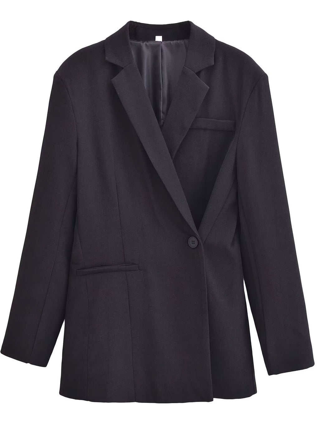 Women Autumn Button Decoration Double Breasted Blazer