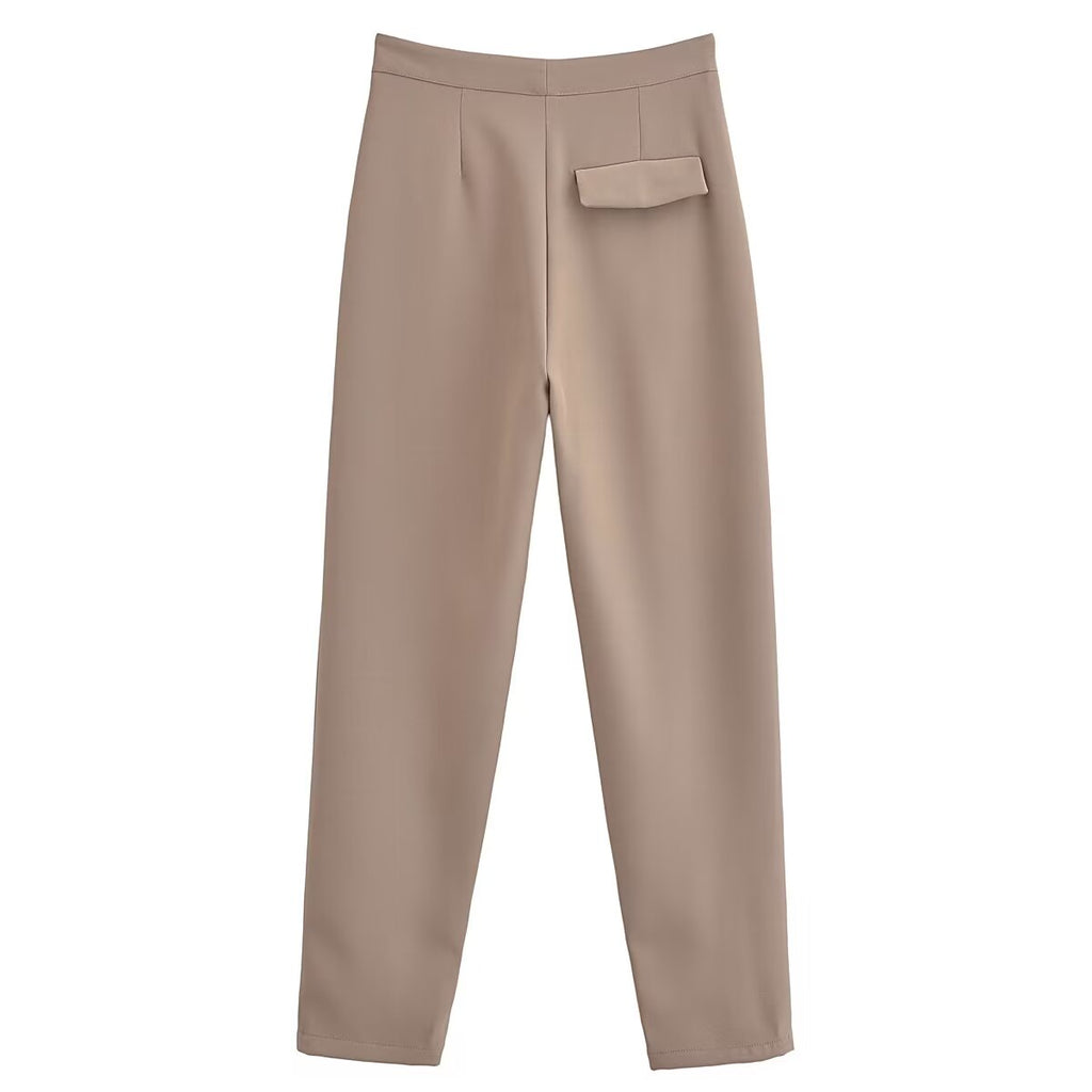 Autumn Fashionable All Match Bloomers Women High Waist Skinny Pants Trousers