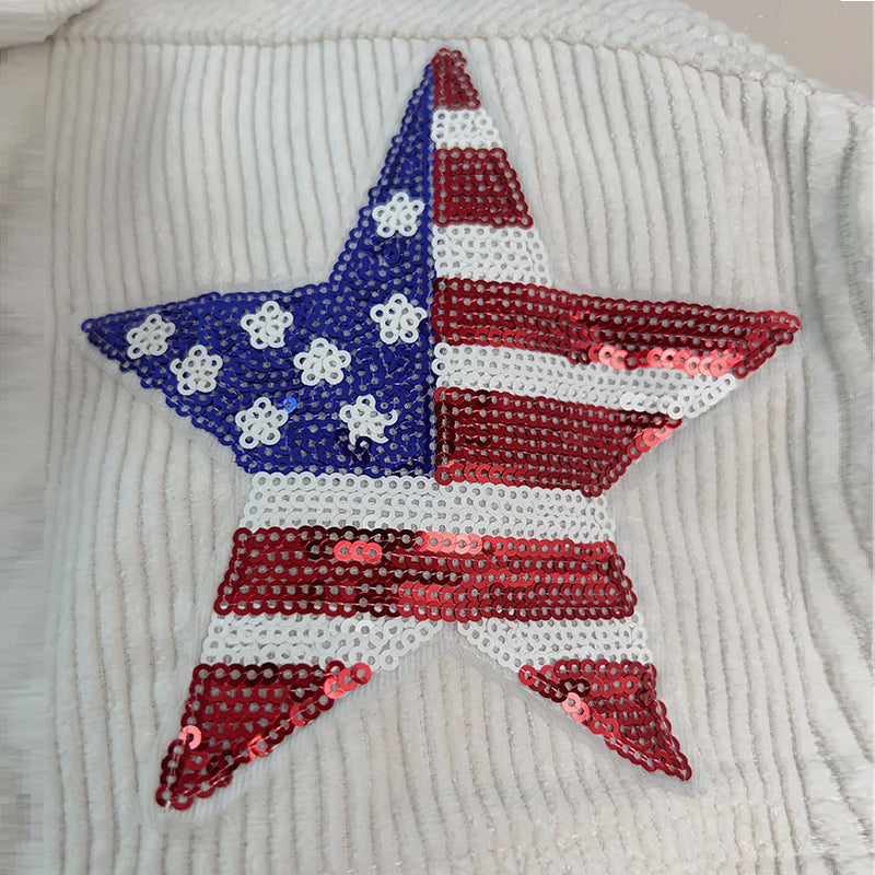 0Spring Autumn Best Sequined Jacket Coat Top Day Sequin Corduroy Women Outerwear