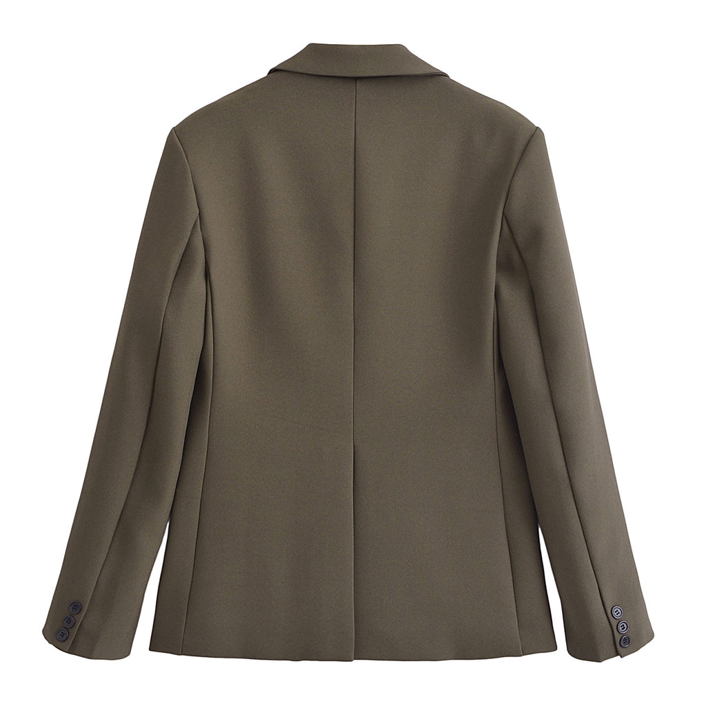 Women Blazer Cut Flared Pants Spring New Women Casual Blazer