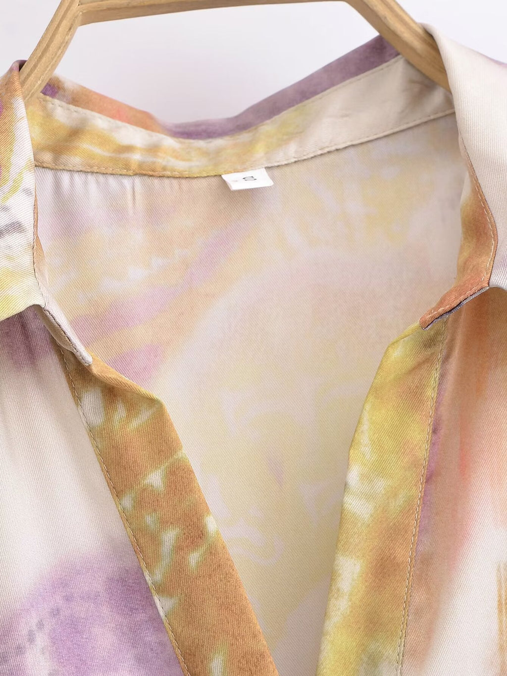 Spring Women Clothing Fashionable Printed Silk Satin Textured Dress