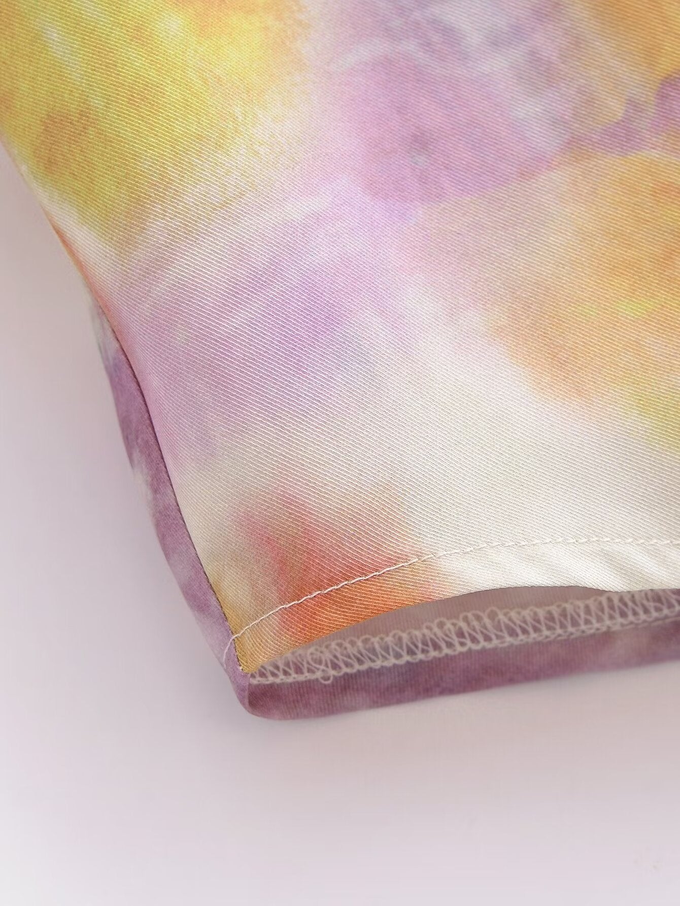Spring Women Clothing Fashionable All Match Printed Silk Satin Textured Shirt