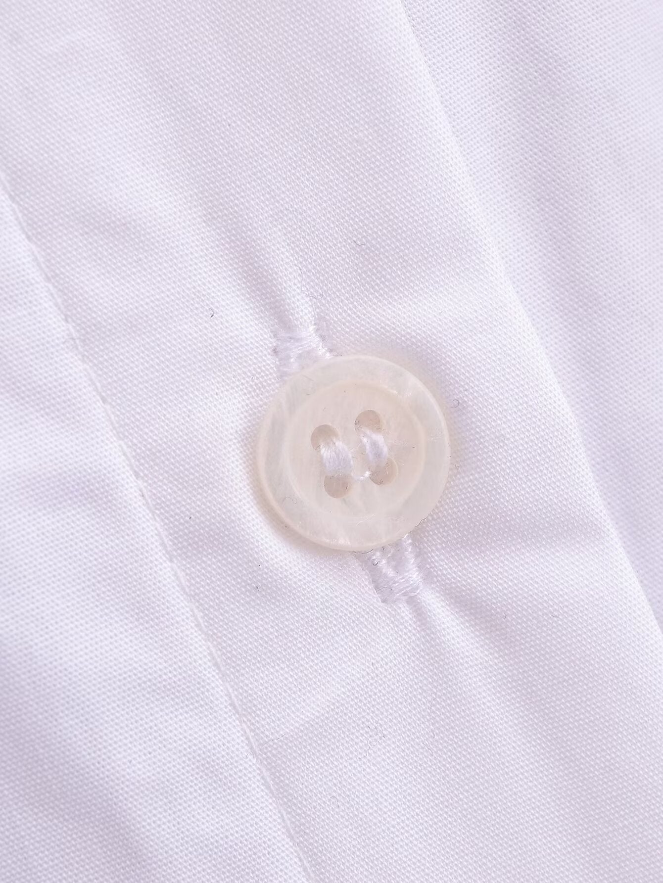 Spring Women Clothing Fashionable Casual Simple Poplin Shirt Dress