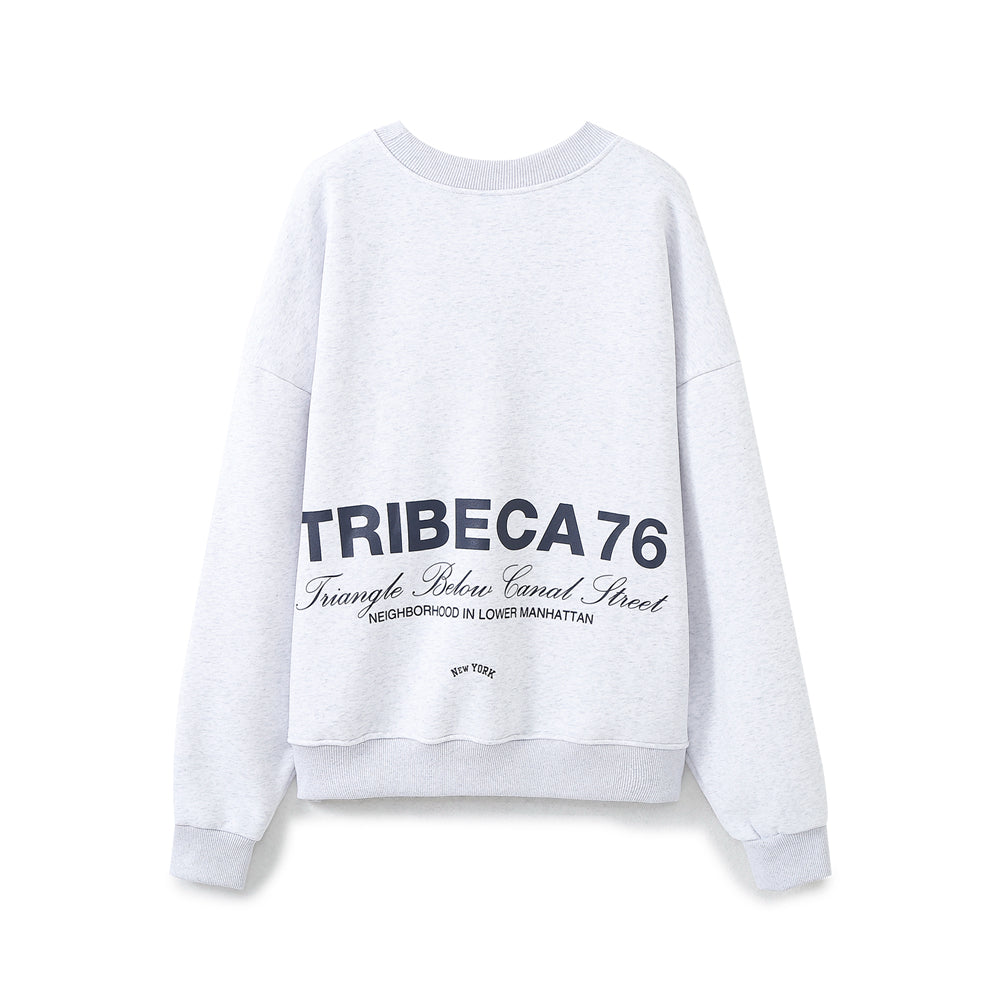 Spring Women Embroidered Flannel round Neck Sweatshirt for Women