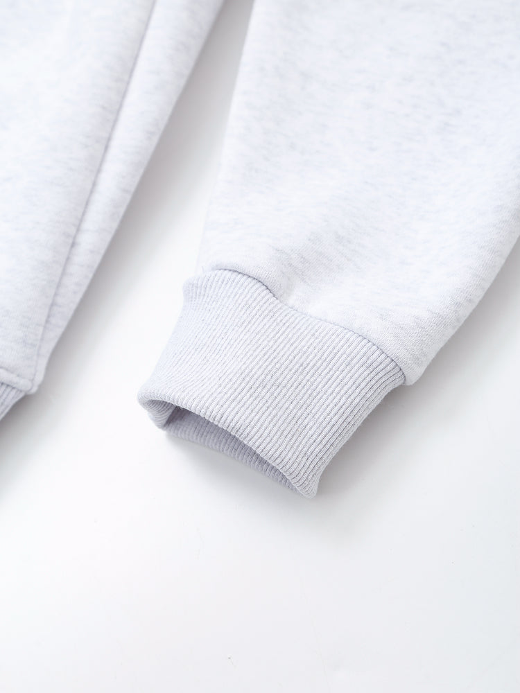 Spring Women Embroidered Flannel round Neck Sweatshirt for Women