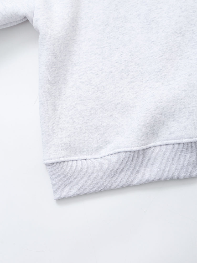 Spring Women Embroidered Flannel round Neck Sweatshirt for Women