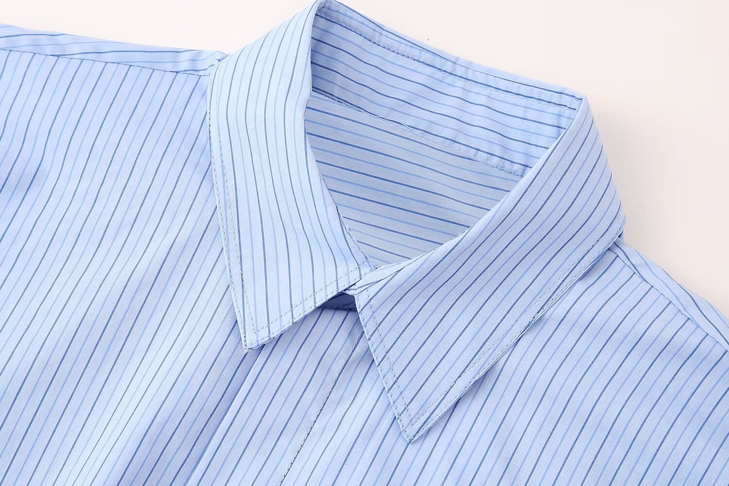 Summer Loose Short Pocket Decorative Poplin Shirt