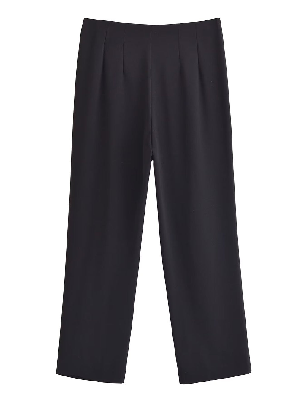 Women Clothing French Double Breasted Design Waist of Trousers Skinny Pant