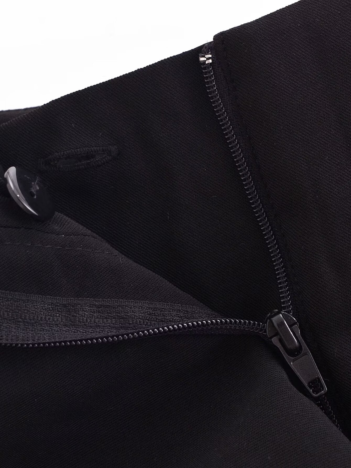 Women Clothing French Double Breasted Design Waist of Trousers Skinny Pant