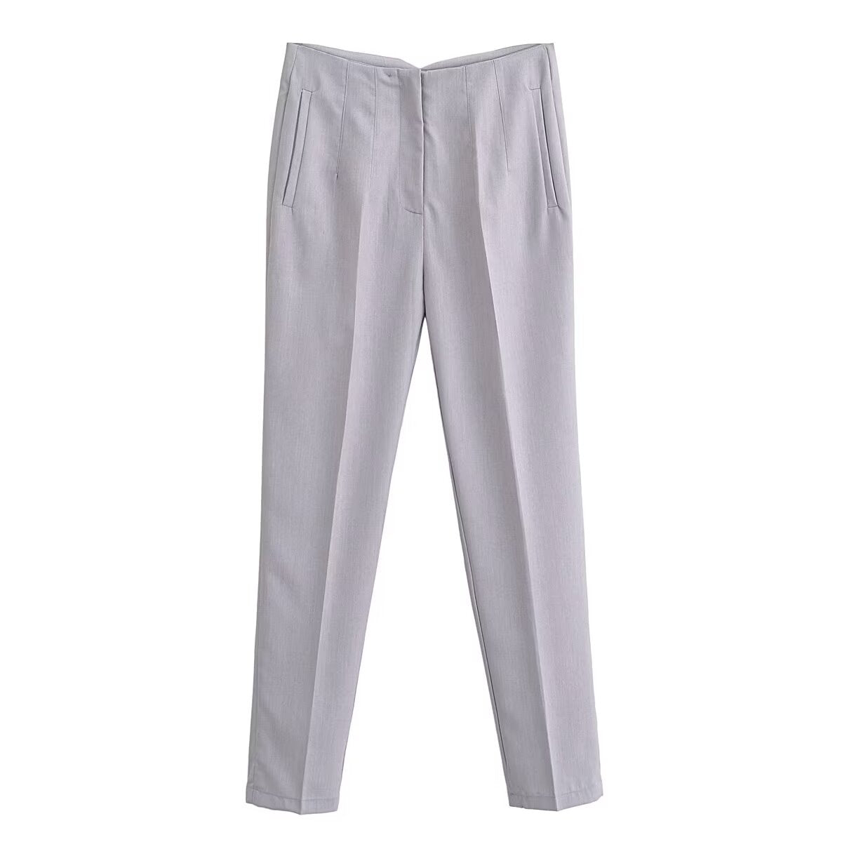 Autumn High Waist Slimming Waist Pleated Work Pant for Women