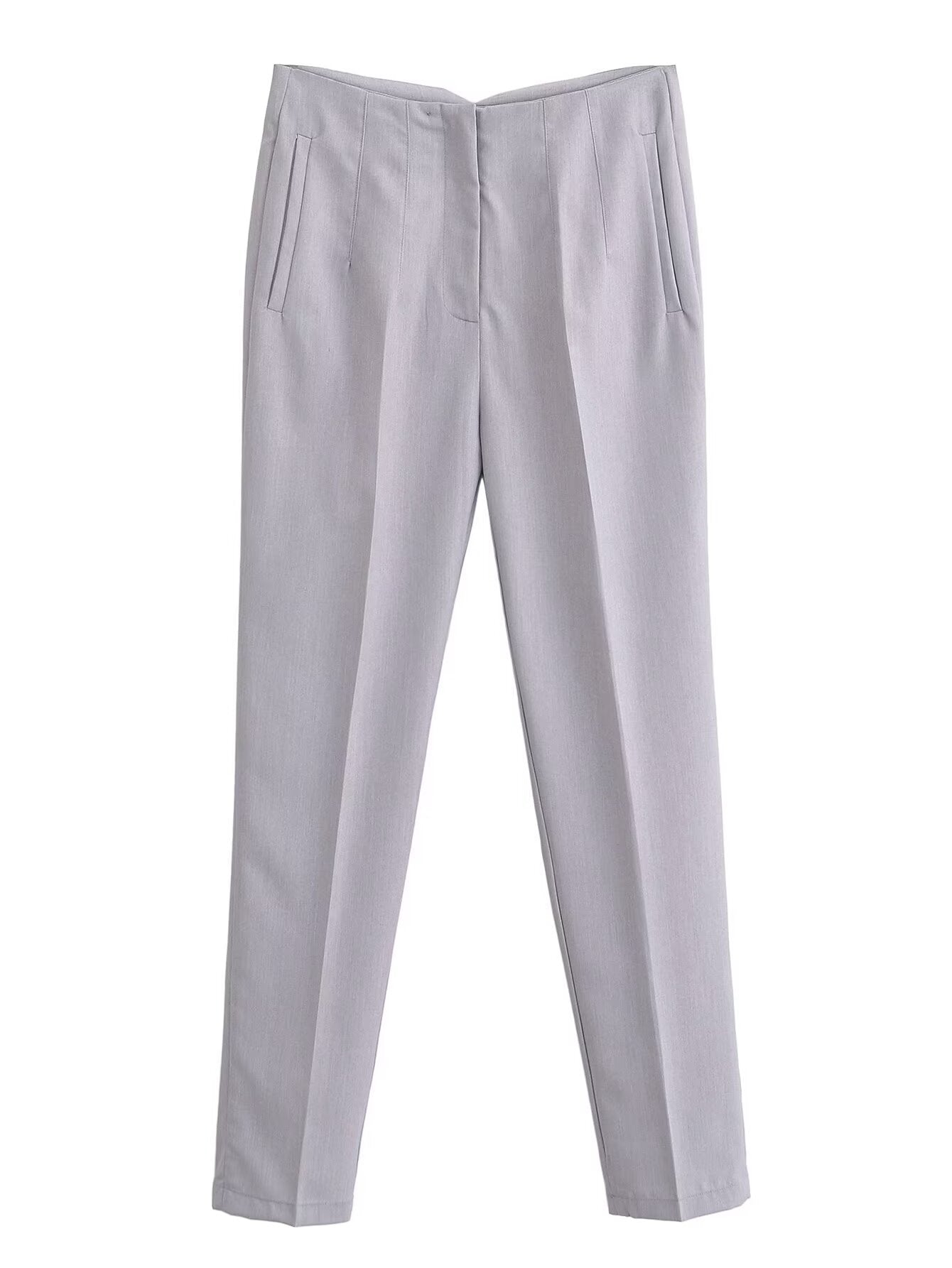 Autumn High Waist Slimming Waist Pleated Work Pant for Women
