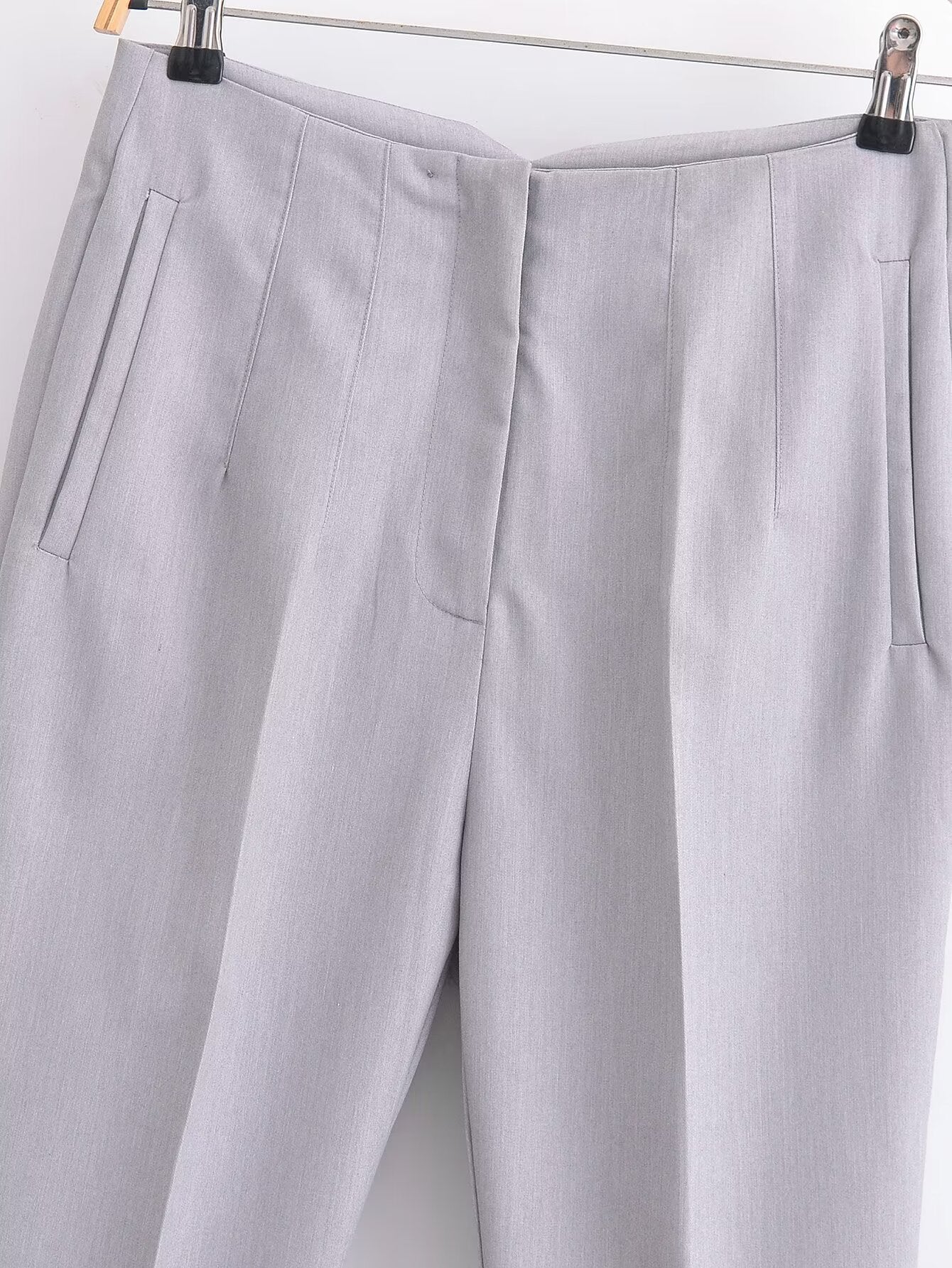 Autumn High Waist Slimming Waist Pleated Work Pant for Women