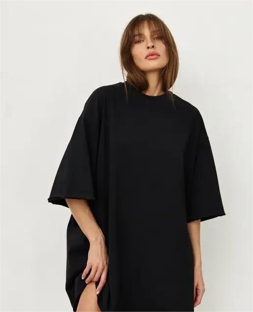 Spring Summer Cotton T Shirt Solid Color Short Sleeve Women Loose Large Version