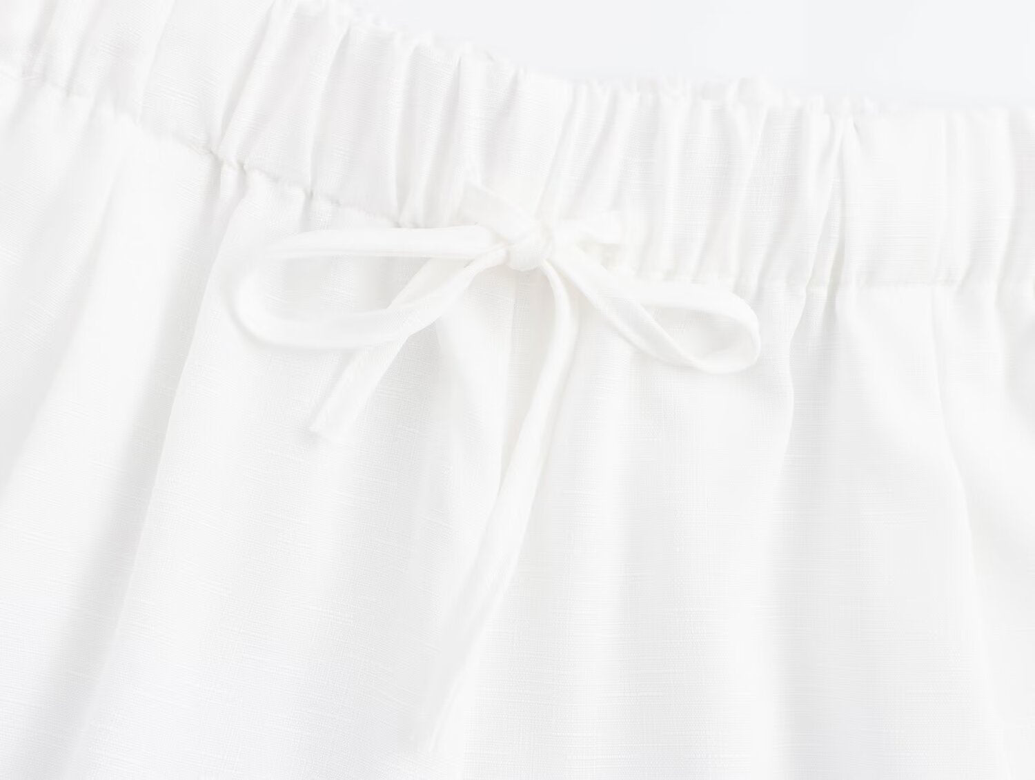Summer Women Clothing Street Casual Linen Wide- Leg Pants