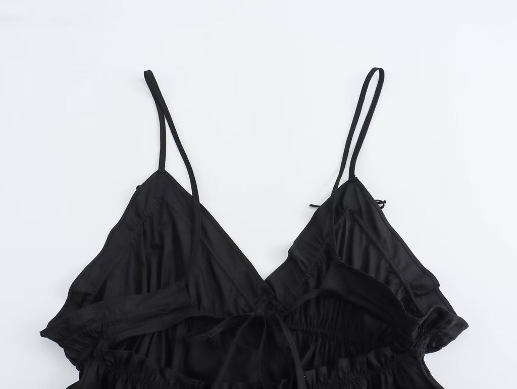 Summer Women Clothing All Match Minimalist Bowknot Decorative Poplin Top