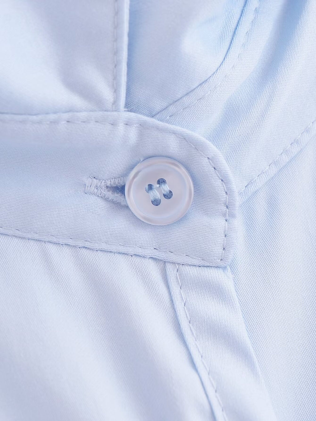 Summer Women Clothing Stylish Simple Bowknot Decoration Poplin Shirt