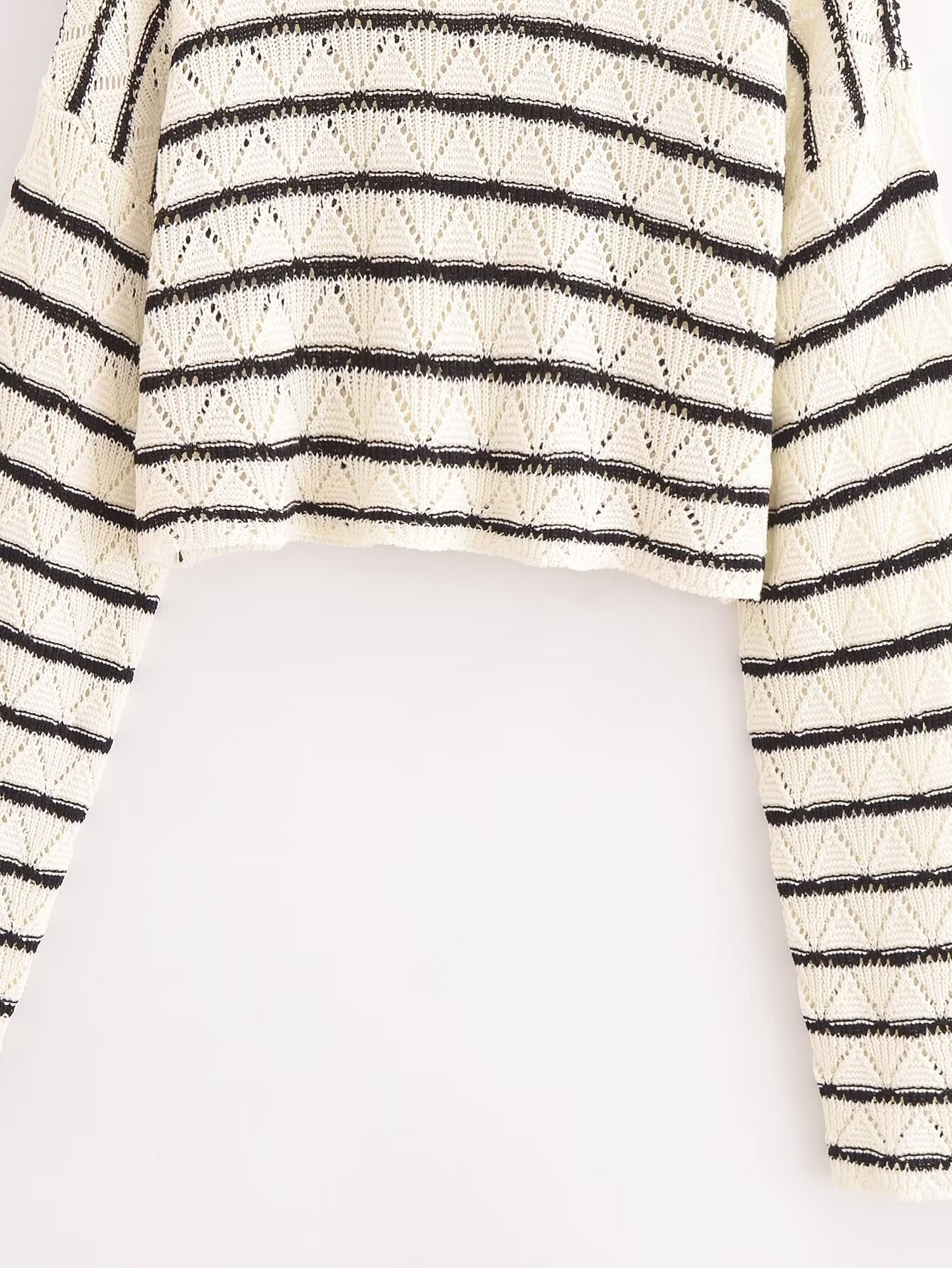 Fall Women Clothing Hollowed out Sweater Top Pant Sets