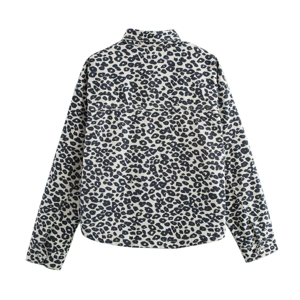 Printed Women Clothing Autumn High Waist Jeans Collared Jacket Pant Sets