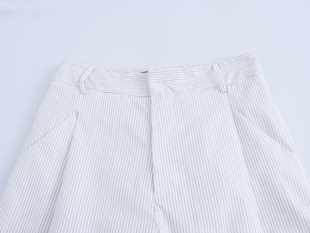 Fall Women Clothing Striped All Matching Long Sleeve Work Pant Sets