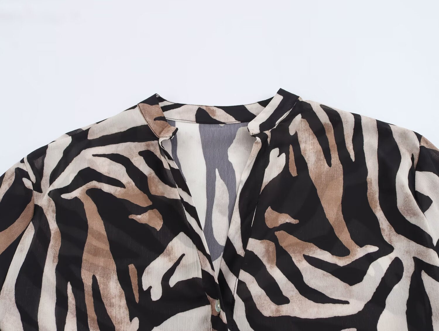 Fall Women Clothing Animal Print Casual Shirt Printed Trousers Set