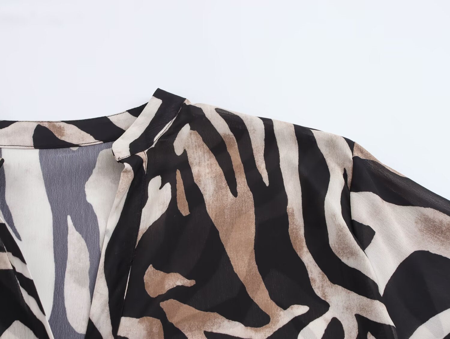 Fall Women Clothing Animal Print Casual Shirt Printed Trousers Set