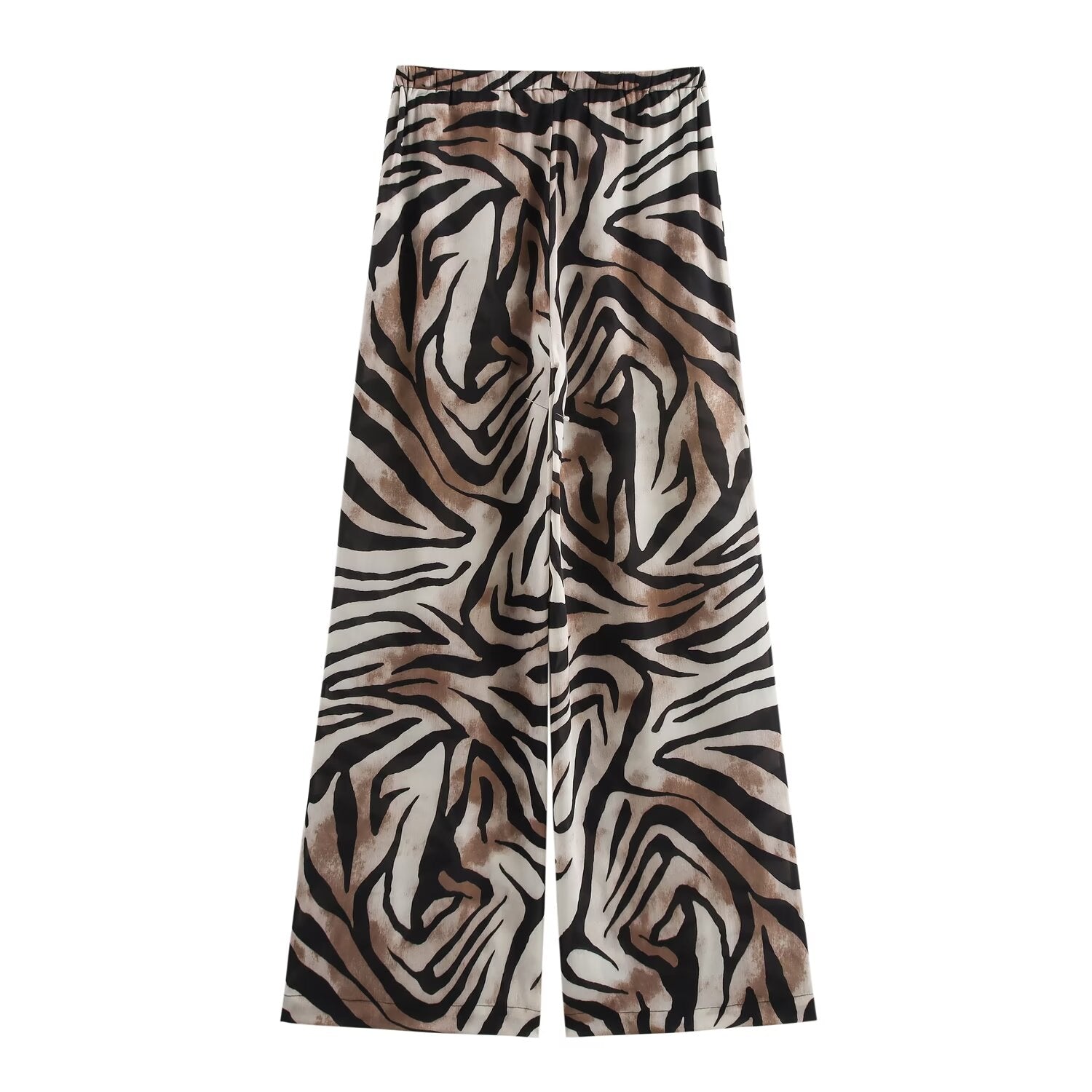 Fall Women Clothing Animal Print Casual Shirt Printed Trousers Set