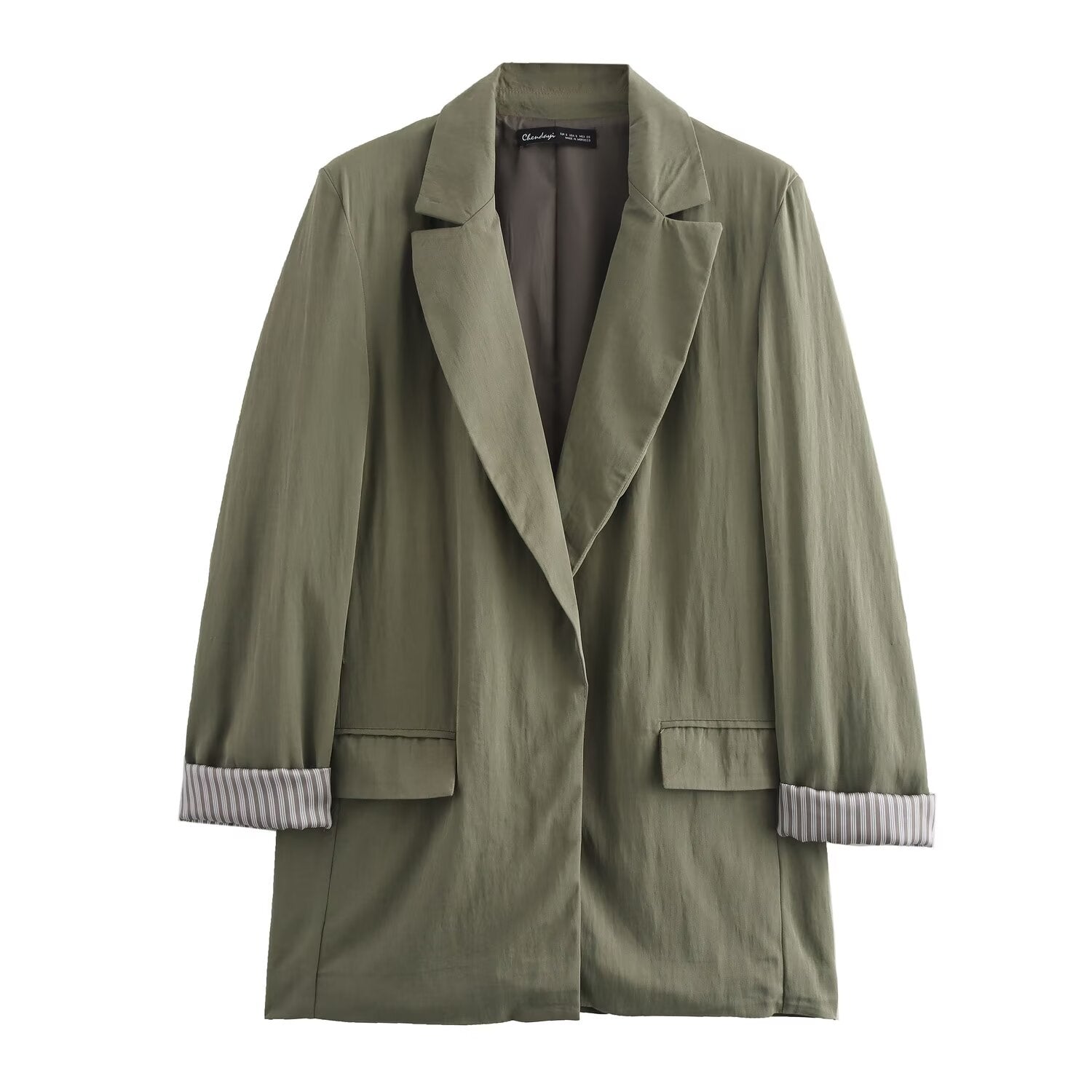 Autumn Roll up Sleeve Casual Blazer Pleated Effect Bloomers Women Sets