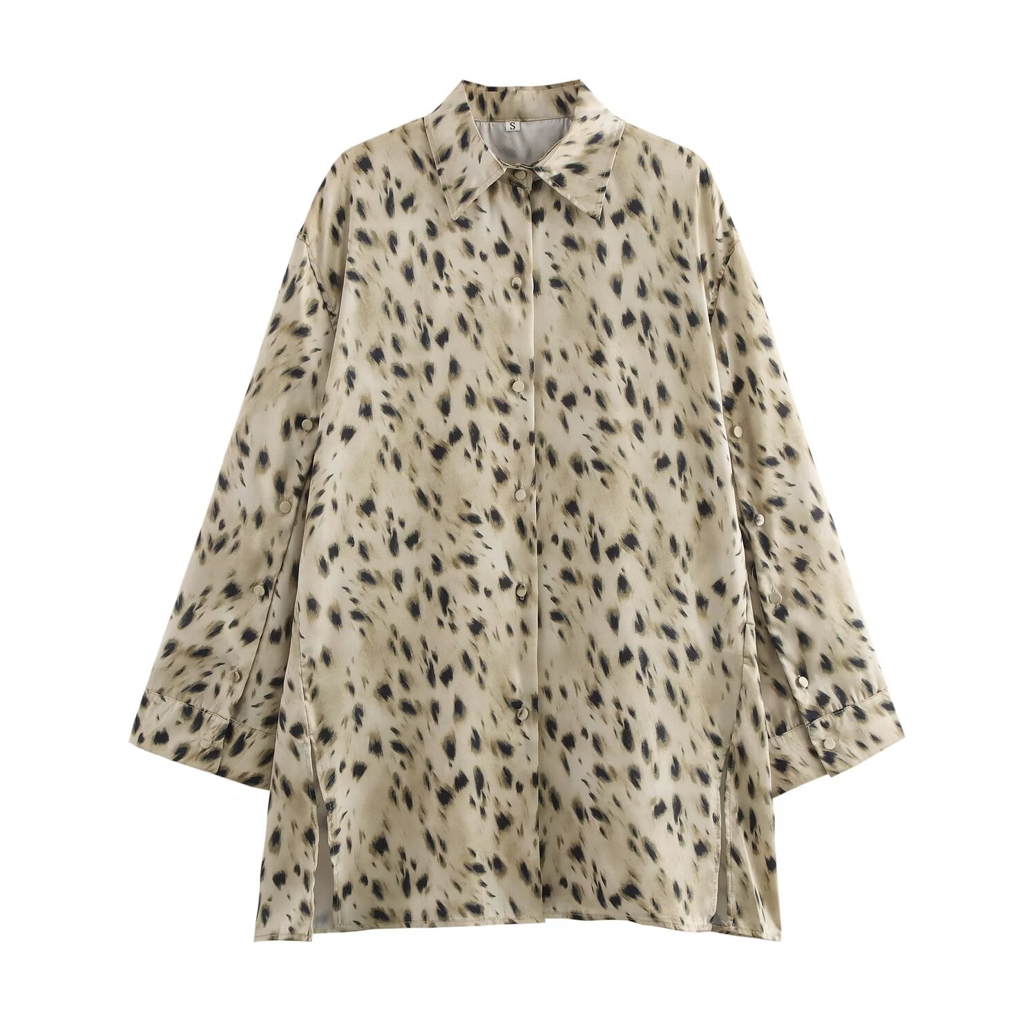 Autumn Women Animal Print Shirt Pants Sets