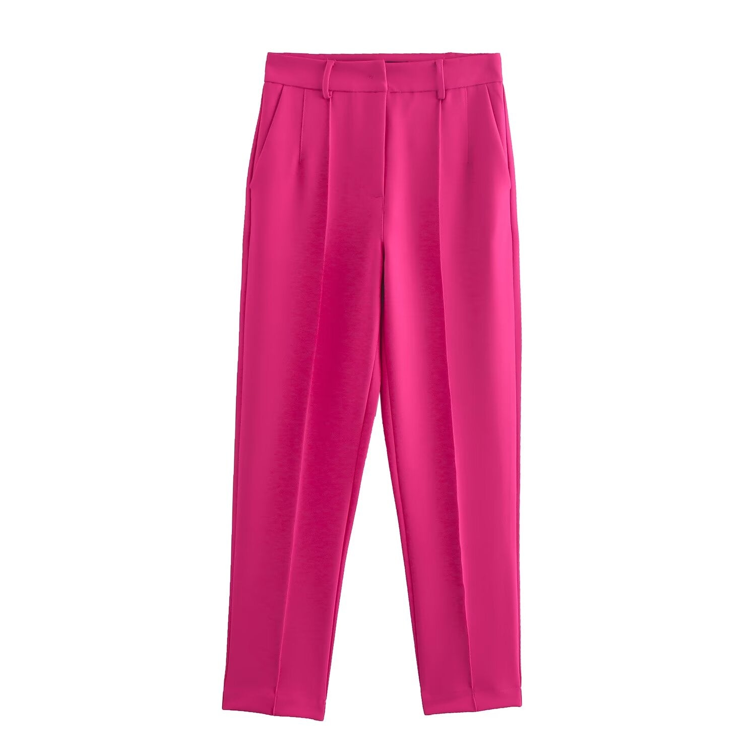 Women Back Waistband Blazer Thread Decoration Pants Sets