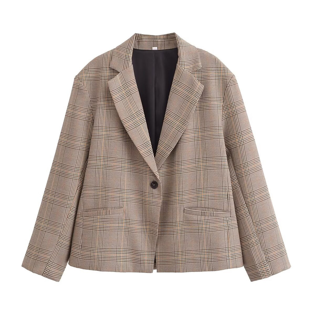 Winter Women Clothing Long Sleeve Collared Blazer with Skirt Sets