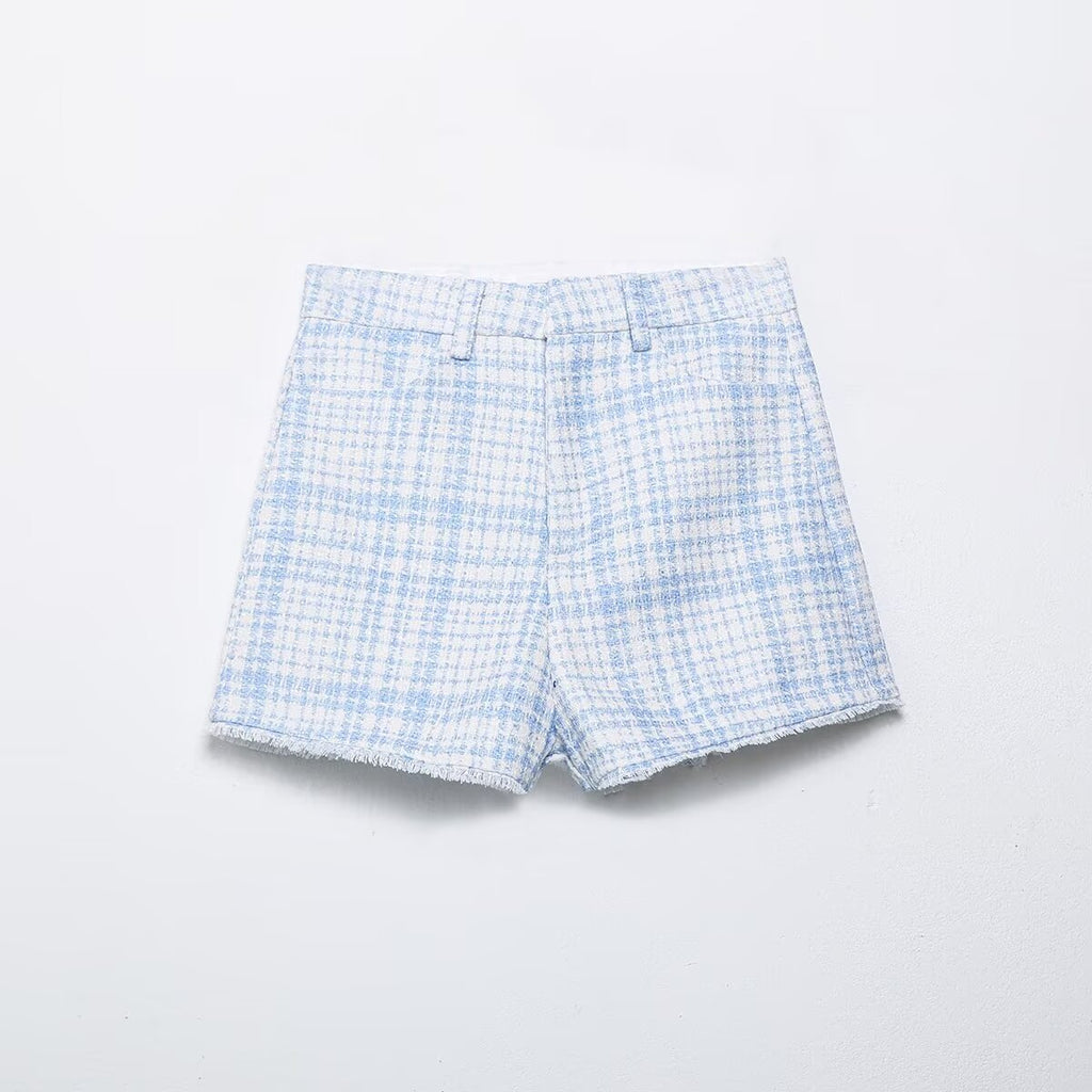 Women Clothing Winter Texture Short Casual Blazer Shorts Sets