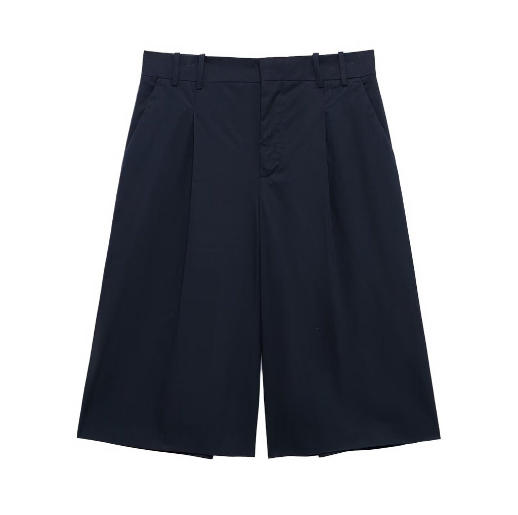 Winter Women Casual Sleeveless Cotton Vest Long Shorts