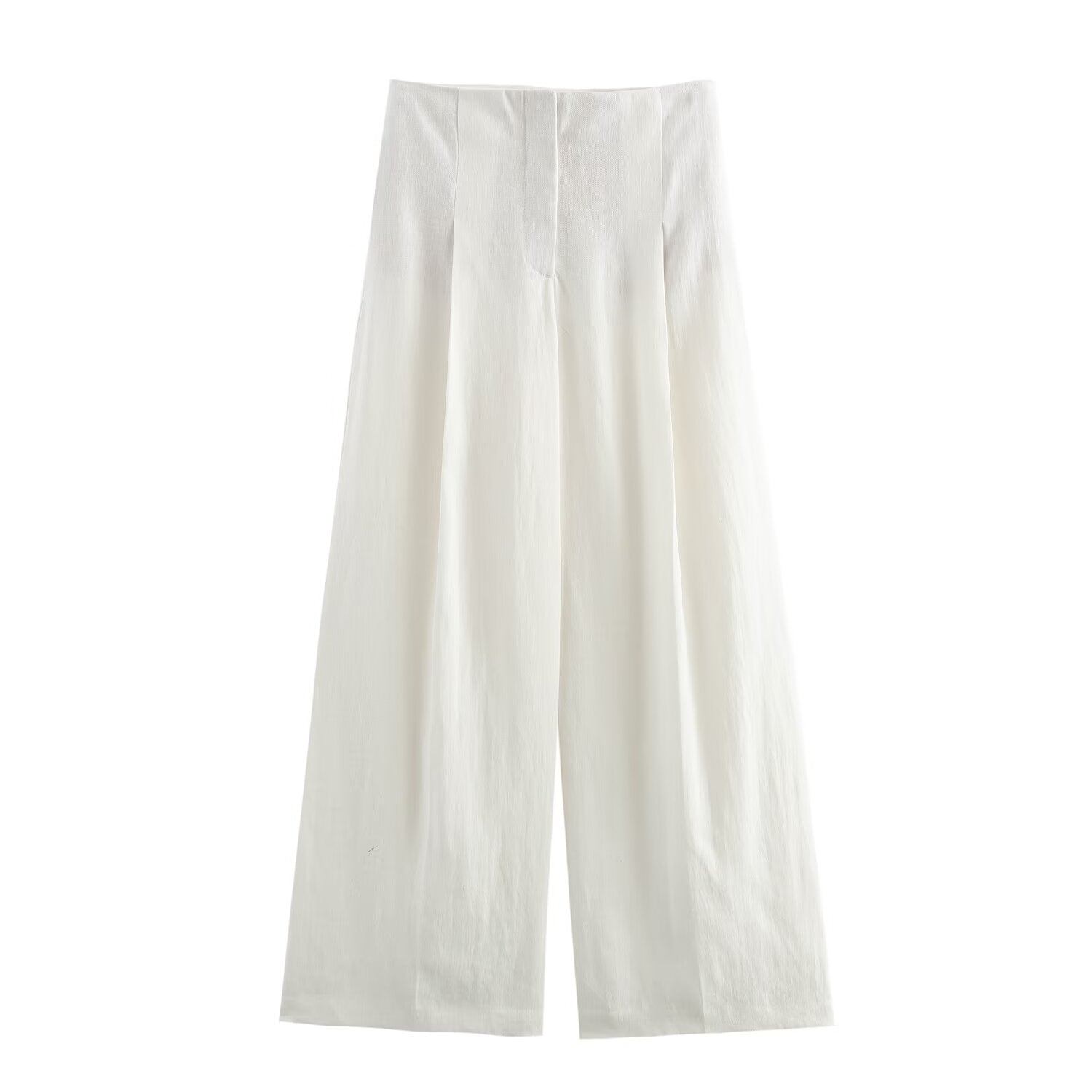 Women Spring Blended Blazer Pleated Pants Sets