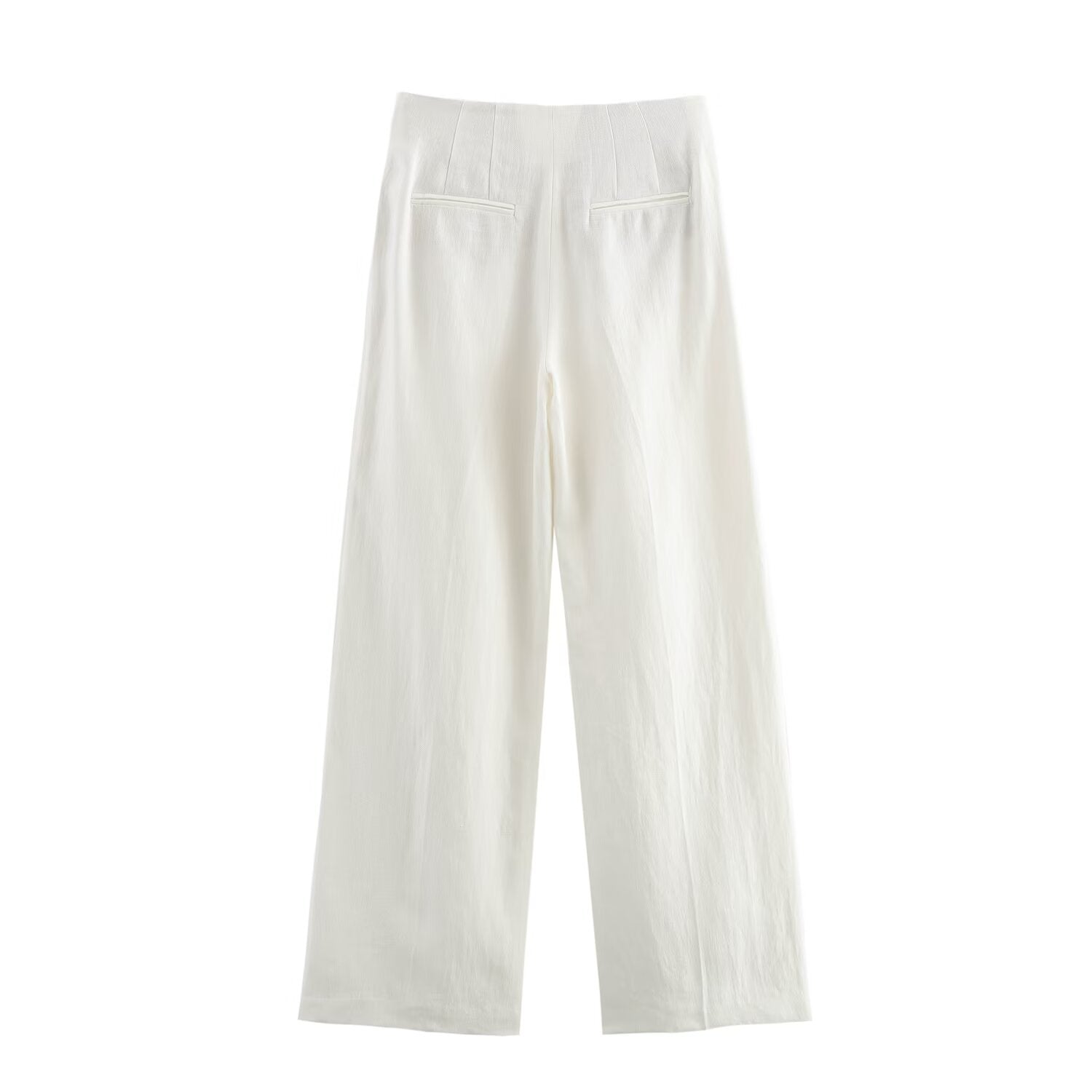 Women Spring Blended Blazer Pleated Pants Sets