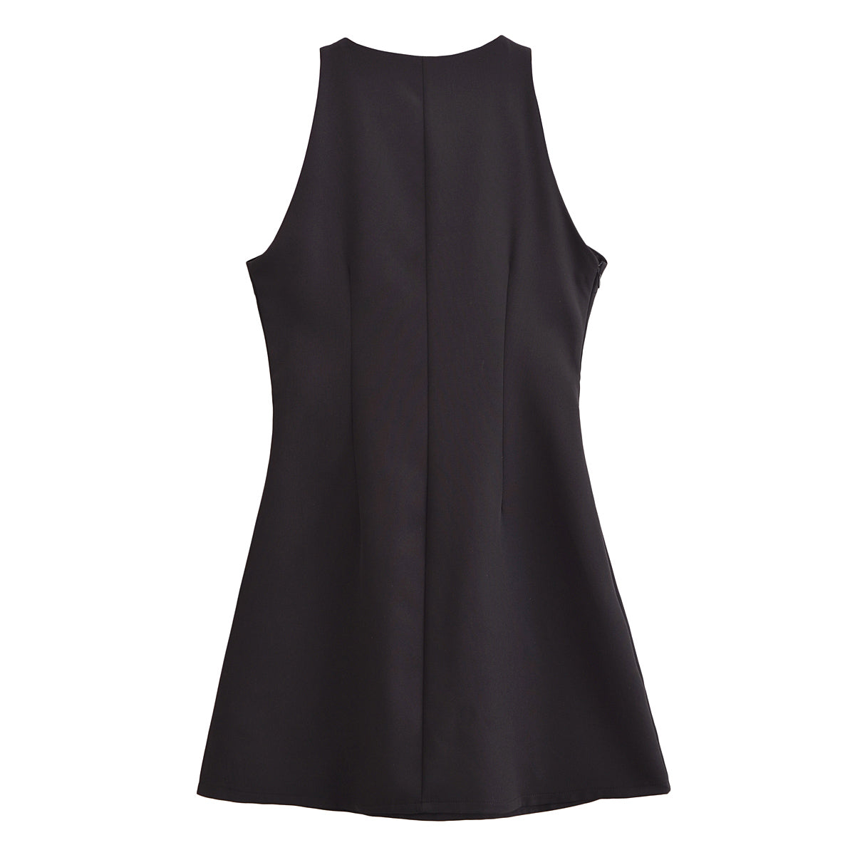 Women Sexy Cutout Sleeveless round Neck Graceful Vest Dress