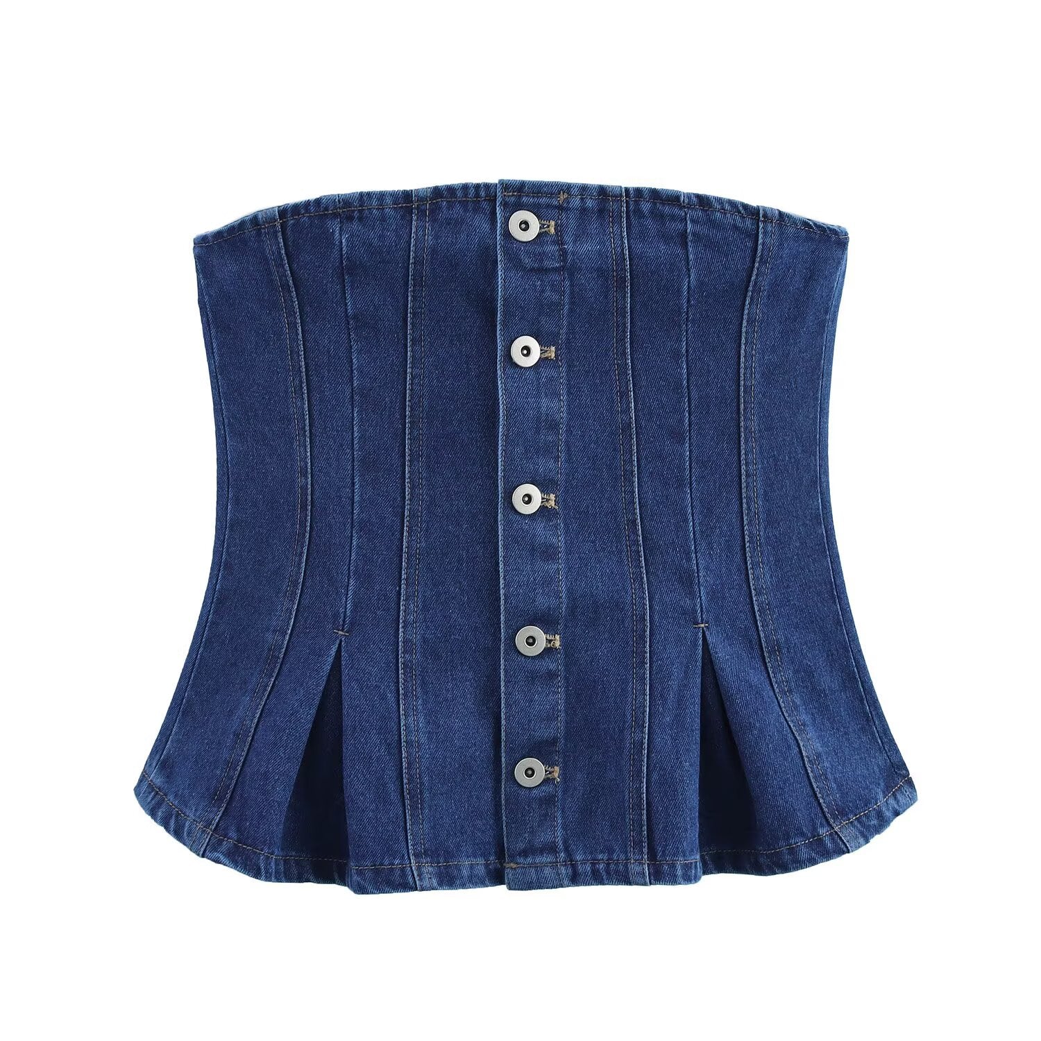 Spring Summer Women Sexy Denim Tank Top Shorts Sets
