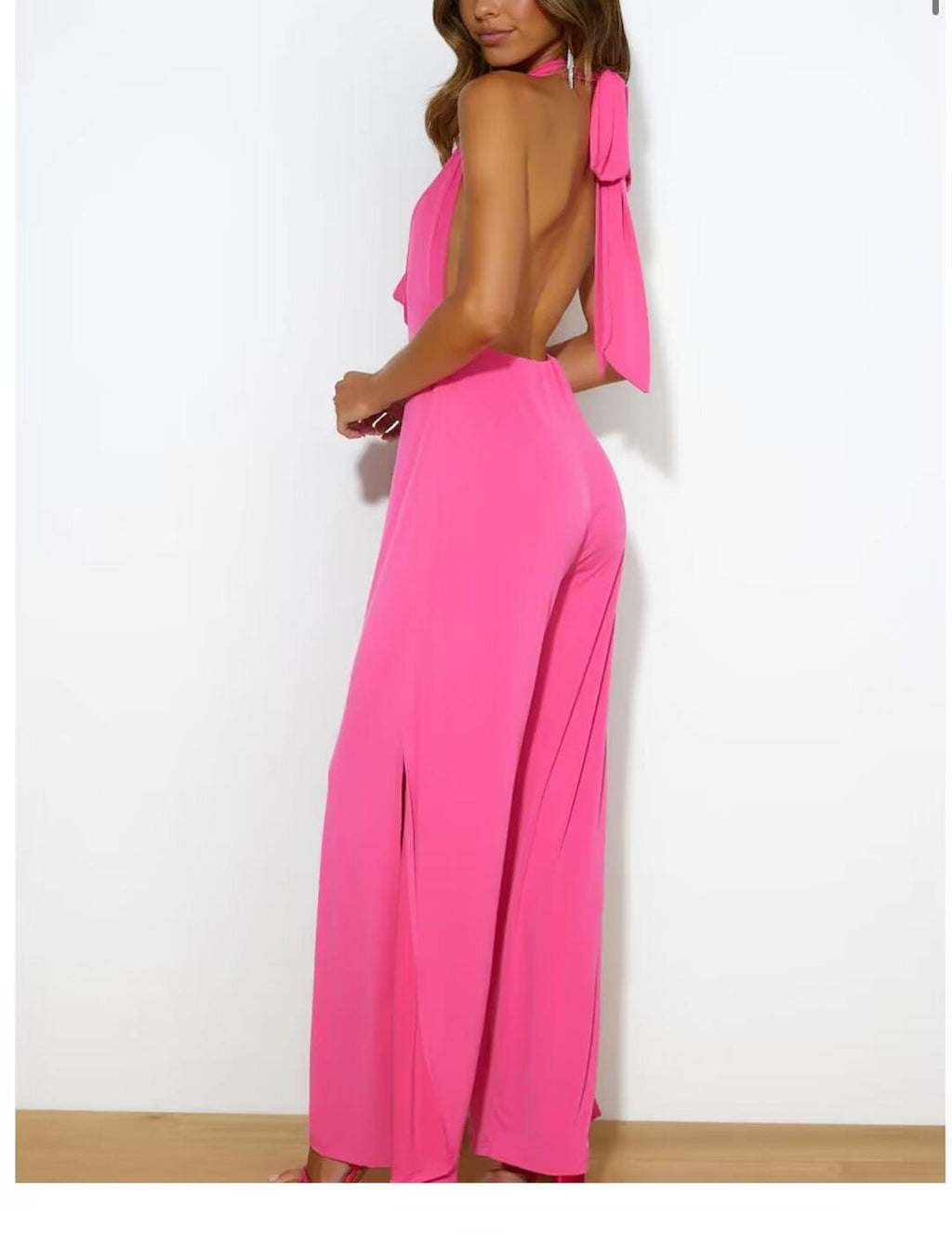 Summer Sexy Sexy Halter Backless Bodysuit Socialite Jumpsuit