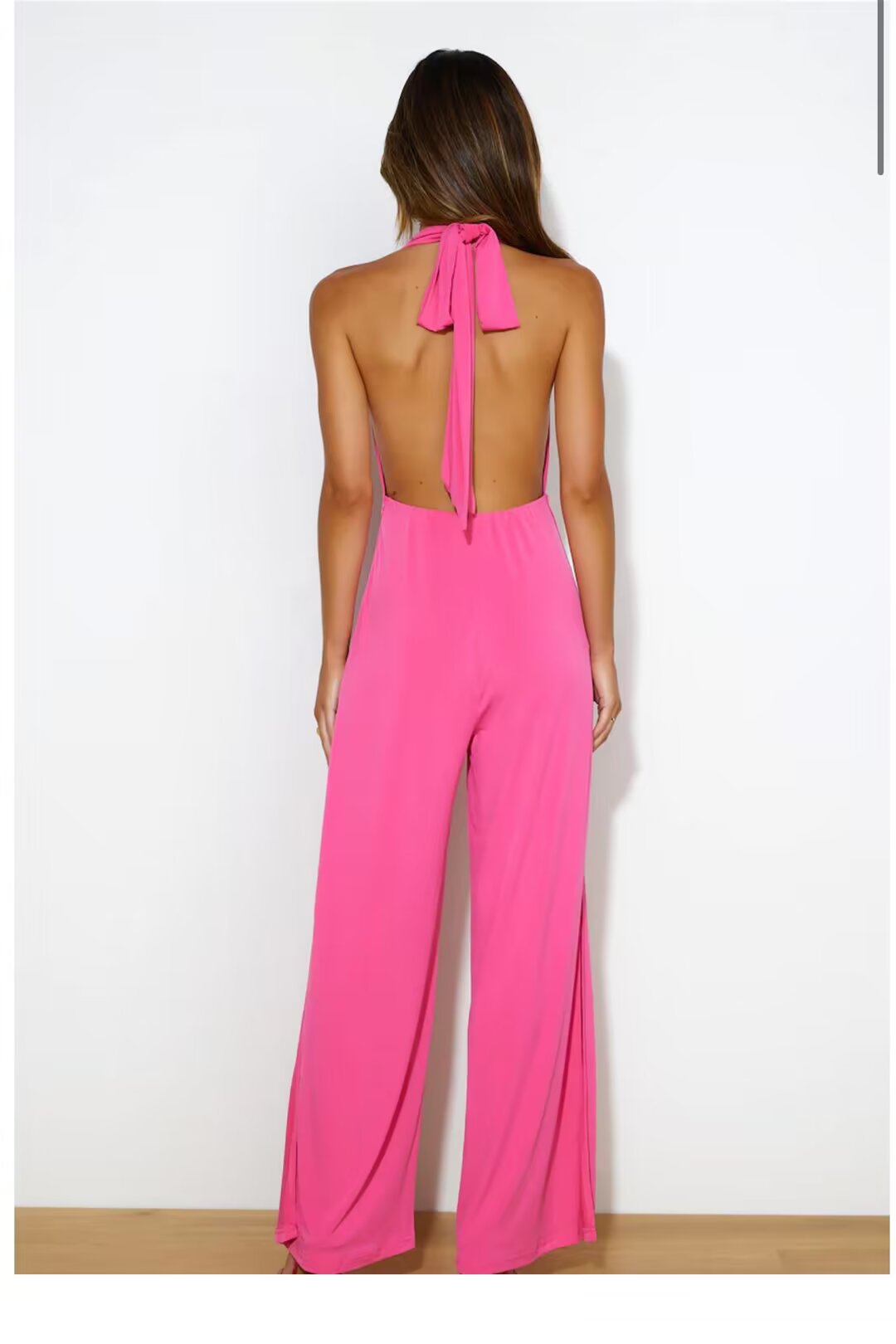 Summer Sexy Sexy Halter Backless Bodysuit Socialite Jumpsuit