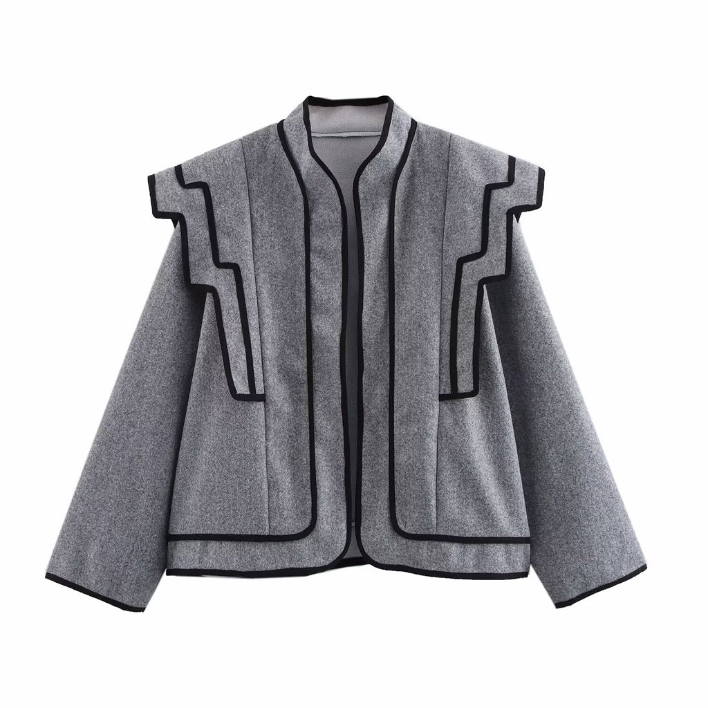 Spring Jacket Coat Women Clothing Design Casual Loose Long Sleeve Classic